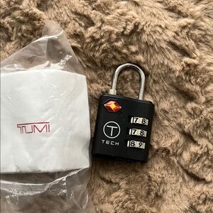 TUMI Black and Silver Combination Lock